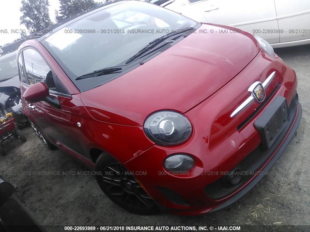 3C3CFFFH8FT544824 - 2015 FIAT 500 ABARTH RED photo 1