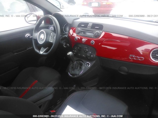 3C3CFFFH8FT544824 - 2015 FIAT 500 ABARTH RED photo 5