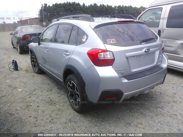 JF2GPACCXFH231294 - 2015 SUBARU XV CROSSTREK 2.0 PREMIUM GRAY photo 3