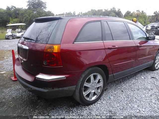 2A8GM68456R917116 - 2006 CHRYSLER PACIFICA TOURING RED photo 4
