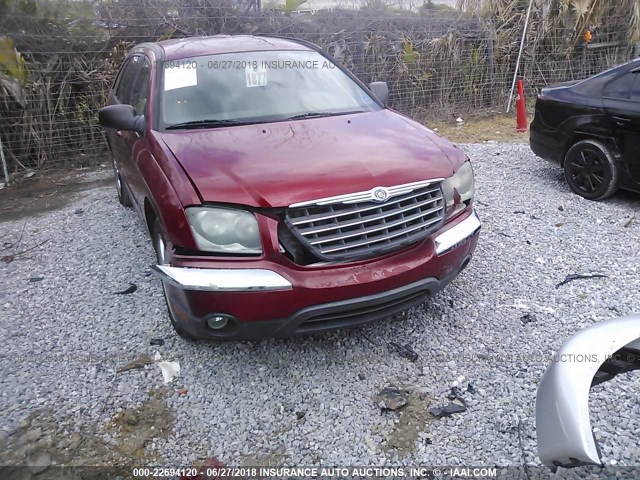 2A8GM68456R917116 - 2006 CHRYSLER PACIFICA TOURING RED photo 6