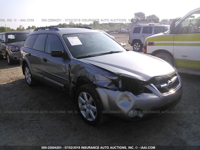 4S4BP61C087365437 - 2008 SUBARU OUTBACK 2.5I GRAY photo 1