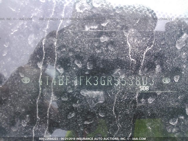 4T4BF1FK3GR553803 - 2016 TOYOTA CAMRY LE/XLE/SE/XSE 灰色 照片 9