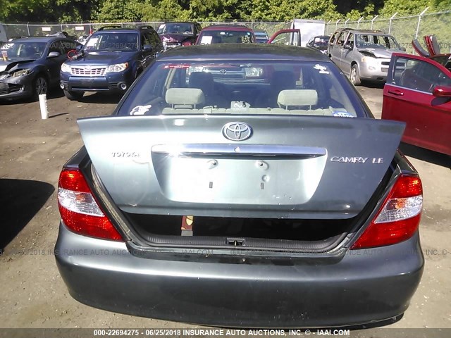 4T1BE32K04U375035 - 2004 TOYOTA CAMRY LE/XLE/SE ტალღისფერი ფოტო 6