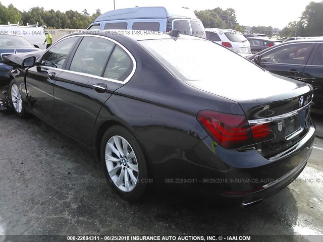 WBAYA6C5XDD143396 - 2013 BMW 740 I BLACK photo 3