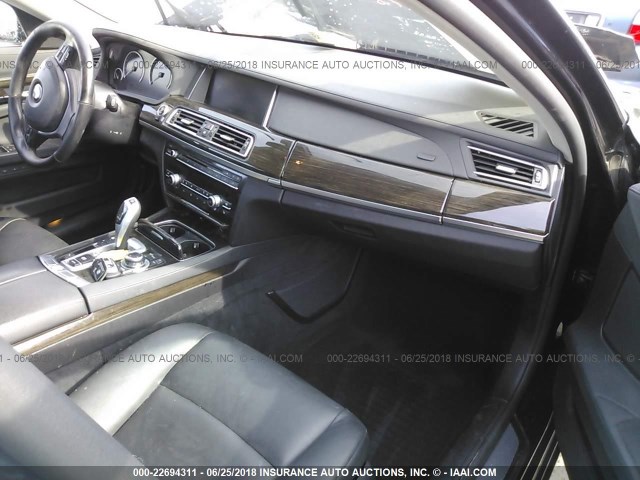 WBAYA6C5XDD143396 - 2013 BMW 740 I BLACK photo 5