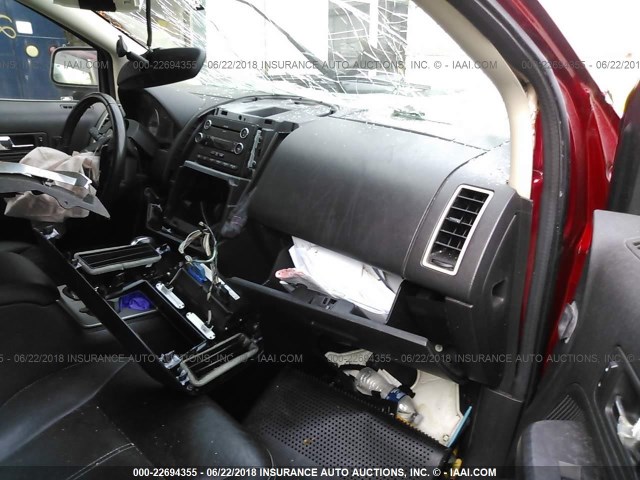 2FMDK39C68BA38266 - 2008 FORD EDGE LIMITED MAROON photo 5