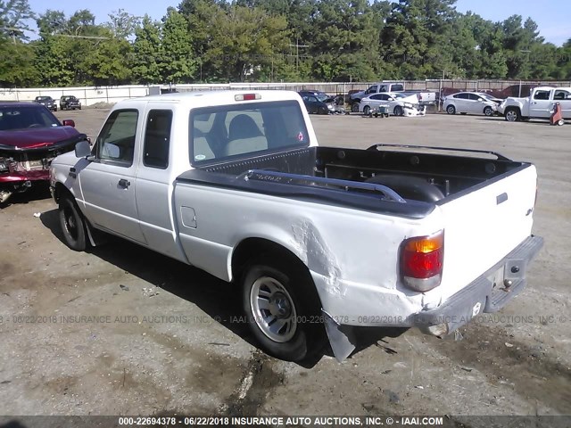 1FTYR14VXXPB21155 - 1999 FORD RANGER SUPER CAB WHITE photo 3