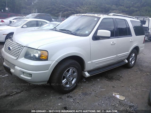 1FMPU19566LA08386 - 2006 FORD EXPEDITION LIMITED WHITE photo 2