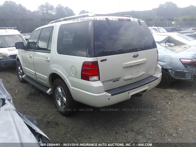 1FMPU19566LA08386 - 2006 FORD EXPEDITION LIMITED WHITE photo 3