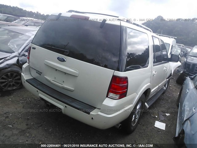 1FMPU19566LA08386 - 2006 FORD EXPEDITION LIMITED WHITE photo 4