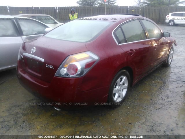 1N4AL21E38C155319 - 2008 NISSAN ALTIMA 2.5/2.5S RED photo 4