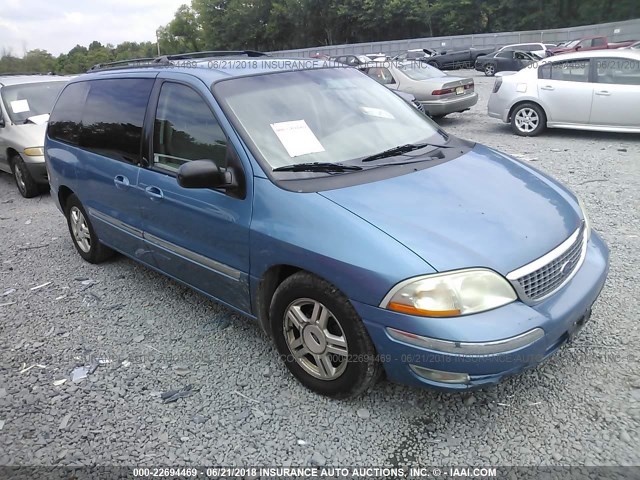 2FMZA52443BA06299 - 2003 FORD WINDSTAR SE BLUE photo 1