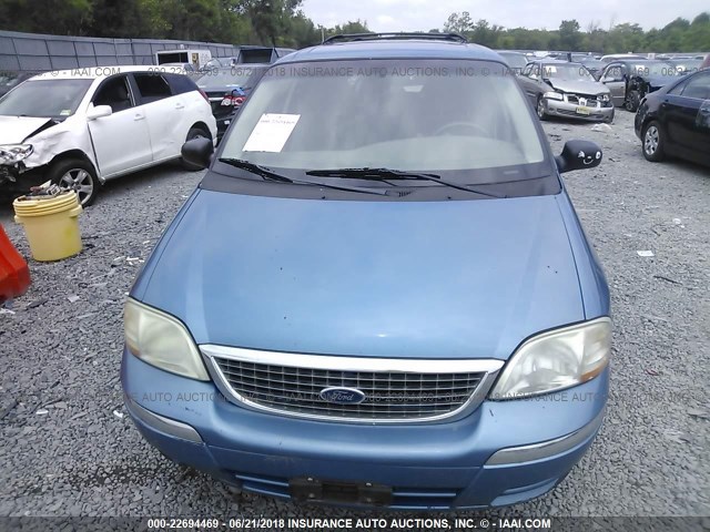 2FMZA52443BA06299 - 2003 FORD WINDSTAR SE BLUE photo 6