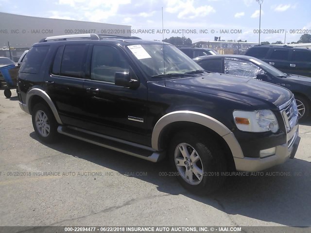 1FMEU74E06UA85444 - 2006 FORD EXPLORER EDDIE BAUER BLACK photo 1