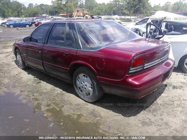 1G3WH54T7PD362835 - 1993 OLDSMOBILE CUTLASS SUPREME S RED photo 3
