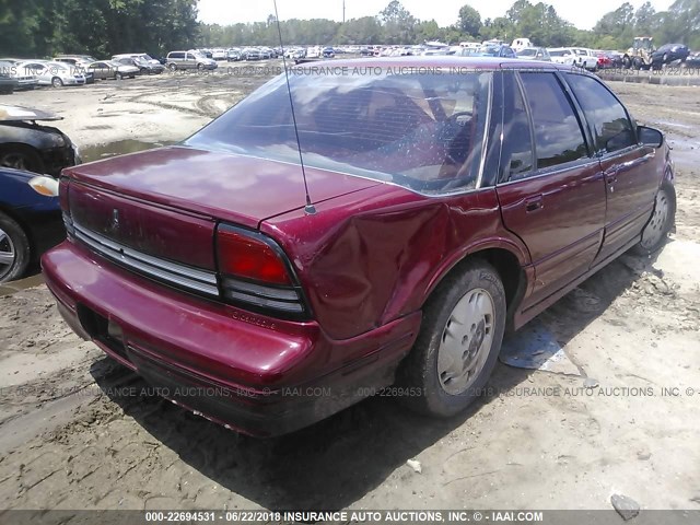 1G3WH54T7PD362835 - 1993 OLDSMOBILE CUTLASS SUPREME S RED photo 4