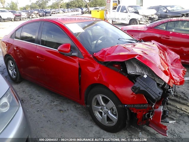 1G1PC5SB3F7280717 - 2015 CHEVROLET CRUZE LT RED photo 1