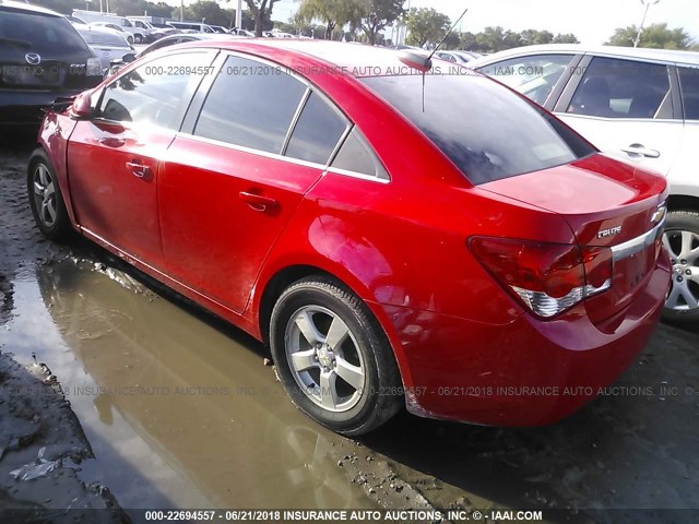 1G1PC5SB3F7280717 - 2015 CHEVROLET CRUZE LT RED photo 3