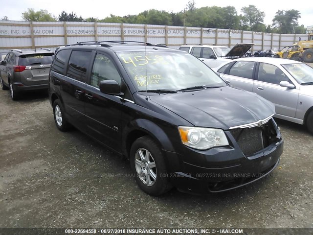 2A8HR54P18R763216 - 2008 CHRYSLER TOWN & COUNTRY TOURING BLACK photo 1