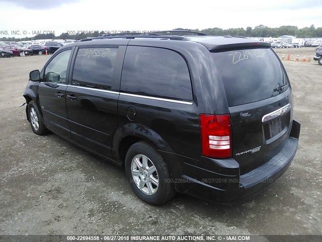 2A8HR54P18R763216 - 2008 CHRYSLER TOWN & COUNTRY TOURING BLACK photo 3