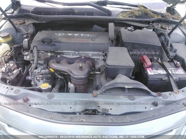 4T1BE46K17U555600 - 2007 TOYOTA CAMRY NEW GENERAT CE/LE/XLE/SE Light Blue photo 10