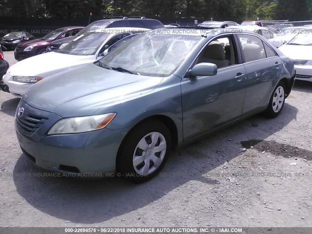 4T1BE46K17U555600 - 2007 TOYOTA CAMRY NEW GENERAT CE/LE/XLE/SE Light Blue photo 2