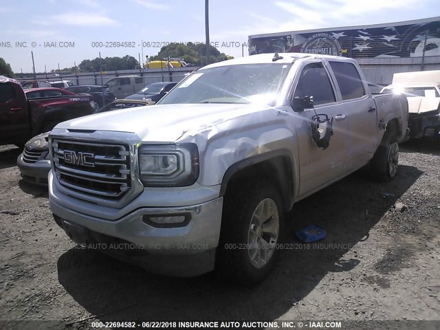 3GTU2NEC4HG459616 - 2017 GMC SIERRA K1500 SLT SILVER photo 2