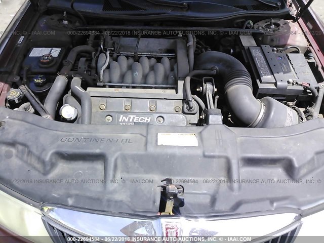 1LNHM97V1YY811750 - 2000 LINCOLN CONTINENTAL  Rot Foto 10