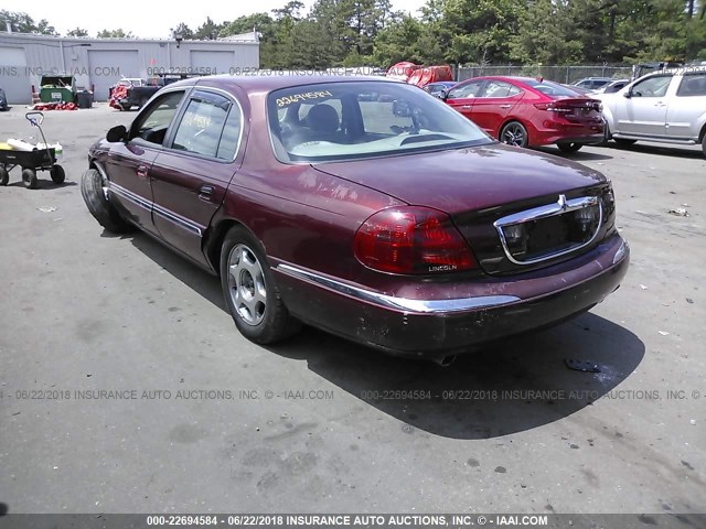 1LNHM97V1YY811750 - 2000 LINCOLN CONTINENTAL  RED photo 3