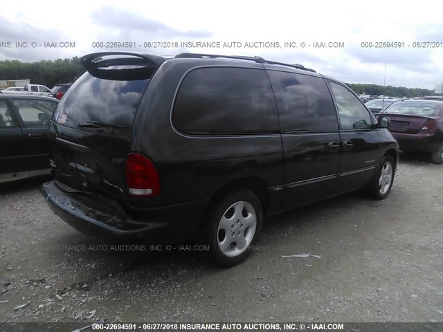 1B4GP74L3XB575177 - 1999 DODGE GRAND CARAVAN ES BLACK photo 4