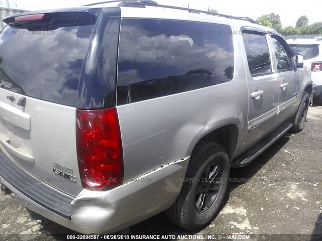 1GKFK163X7J185873 - 2007 GMC YUKON XL K1500 GRAY photo 4