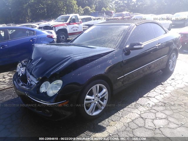 WDBTK56H26F178000 - 2006 MERCEDES-BENZ CLK 350 BLACK photo 2