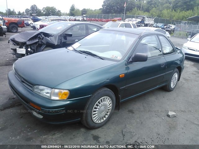 JF1GM2357SK413407 - 1995 SUBARU IMPREZA L GREEN photo 2