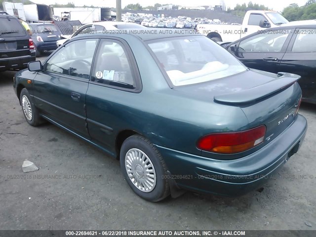 JF1GM2357SK413407 - 1995 SUBARU IMPREZA L GREEN photo 3