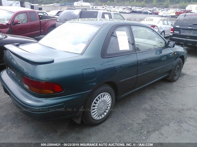 JF1GM2357SK413407 - 1995 SUBARU IMPREZA L GREEN photo 4