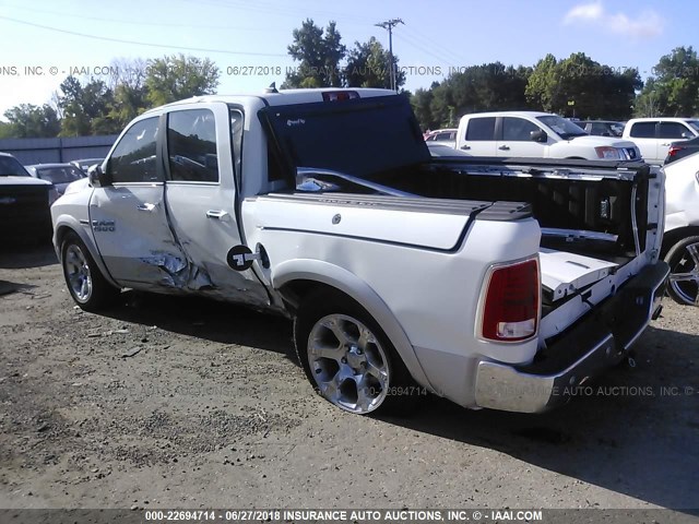 1C6RR7NM3HS664348 - 2017 RAM 1500 LARAMIE WHITE photo 3