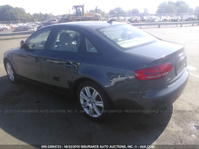 WAUAFAFL1AN006126 - 2010 AUDI A4 PREMIUM GRAY photo 3