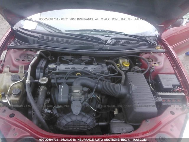 1C3EL45X06N212066 - 2006 CHRYSLER SEBRING RED photo 10