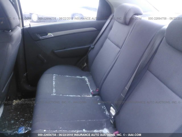 KL1TD56E79B355614 - 2009 CHEVROLET AVEO LS/LT RED photo 8