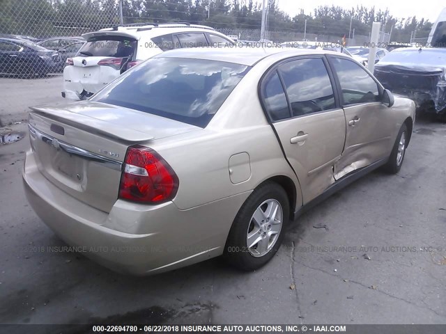 1G1ZT54844F177626 - 2004 CHEVROLET MALIBU LS GOLD photo 4