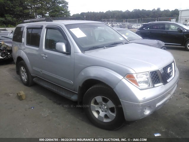 5N1AR18W36C641431 - 2006 NISSAN PATHFINDER LE/SE/XE SILVER photo 1