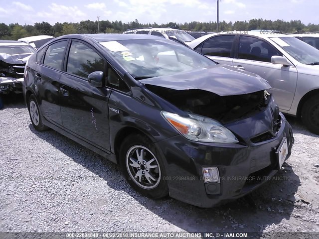 JTDKN3DU4A0126727 - 2010 TOYOTA PRIUS GRAY photo 1