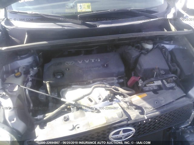 JTLKE50E191081900 - 2009 TOYOTA SCION XB ლურჯი ფოტო 10
