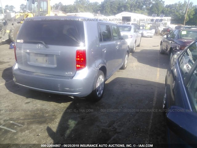 JTLKE50E191081900 - 2009 TOYOTA SCION XB ლურჯი ფოტო 4