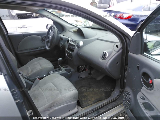 1G8AJ52FX5Z129988 - 2005 SATURN ION LEVEL 2 SILVER photo 5