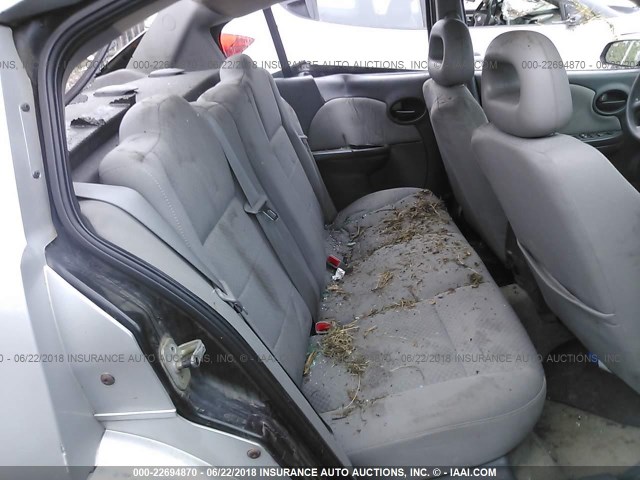 1G8AJ52FX5Z129988 - 2005 SATURN ION LEVEL 2 SILVER photo 8