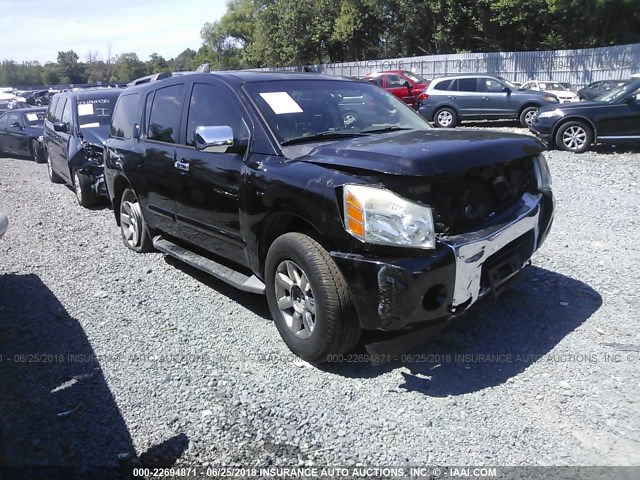 5N1AA08B74N736574 - 2004 NISSAN ARMADA SE/LE BLACK photo 1