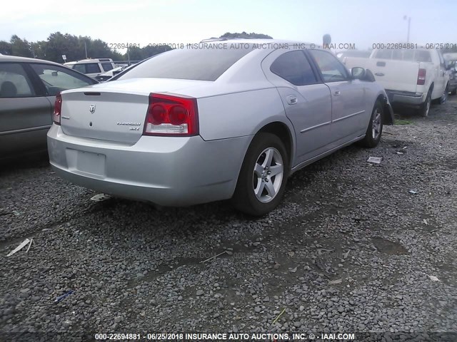 2B3CA3CV3AH117251 - 2010 DODGE CHARGER SXT SILVER photo 4