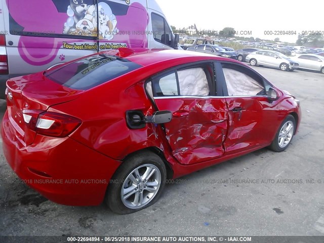 1G1BE5SM9J7153727 - 2018 CHEVROLET CRUZE LT RED photo 6